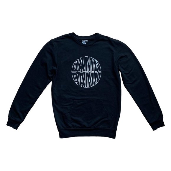 Cotton-Blend Sweatshirt with Text Print | XS | Black - Picture 9 of 14